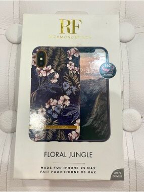 Floral Jungle iPhone XS Max Case - Navy Blue